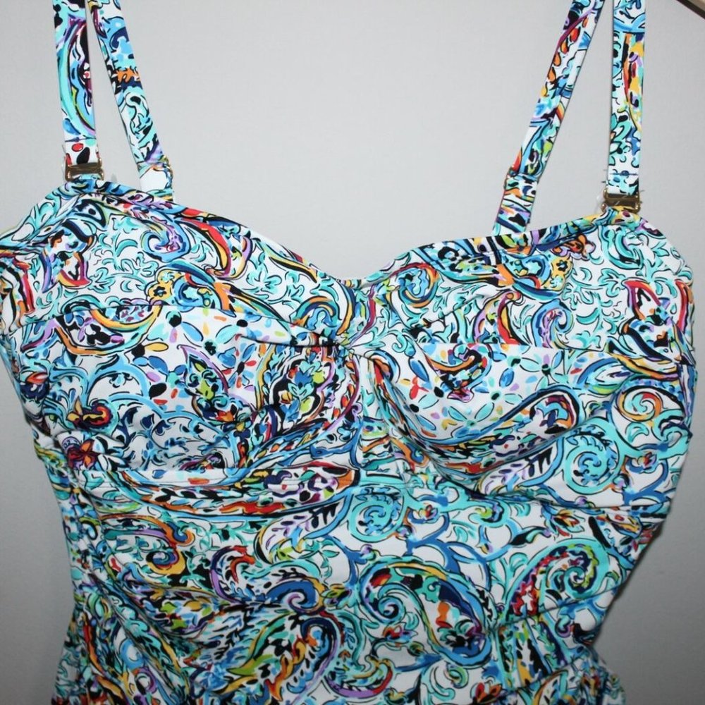 Lauren Ralph Lauren 1-Piece Swimdress HW8082 - Picture 7 of 8